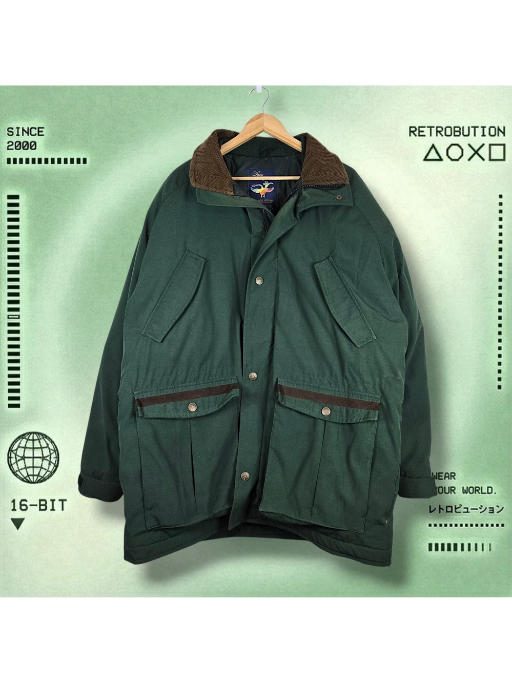 Vintage 90s Canada Goose Snow Goose Parka Coat Green Size  L